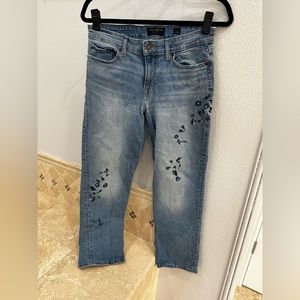 Lucky Brand Floral Embroidered Jeans